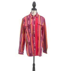 Scotch & Soda Button Down in Multi, size M, NWOT Dopamine Quirky Indie